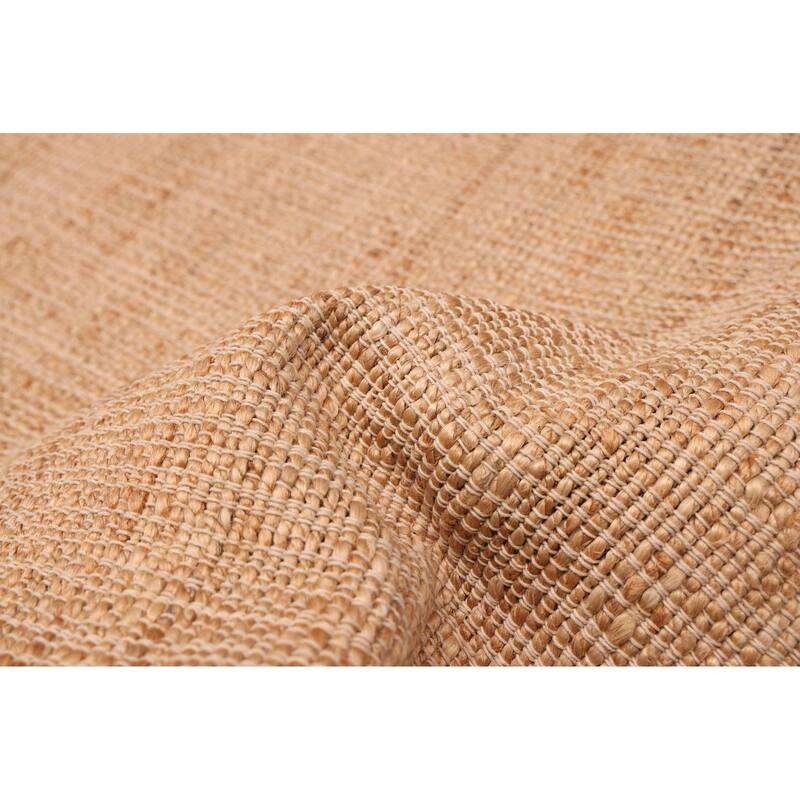 ECARPETGALLERY Flat-Weave Palas Denizli Tan Jute Kilim - 5'4 x 7'3