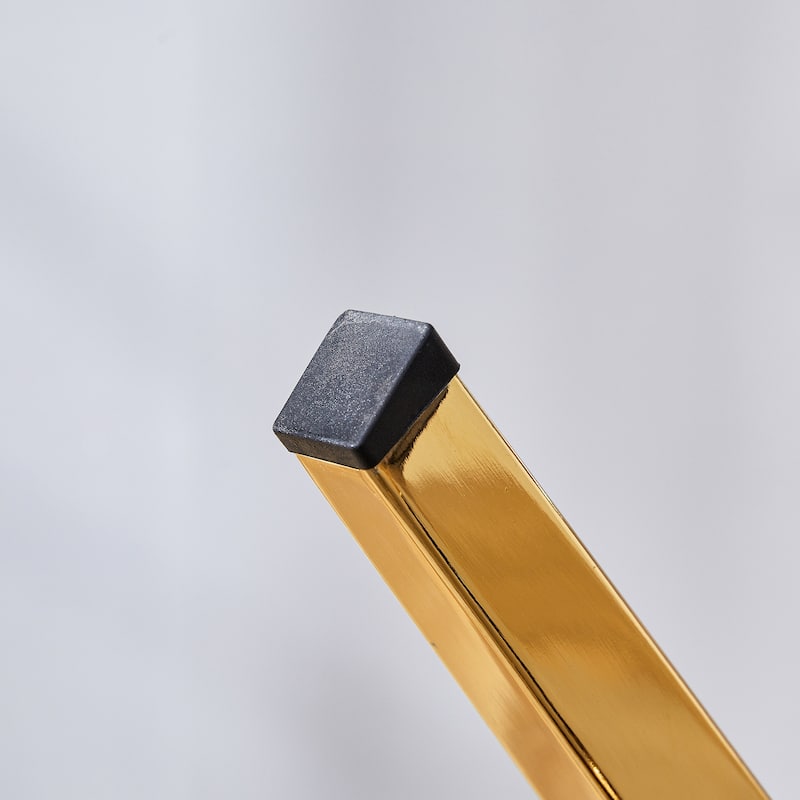 2 piece dining chairs.The gold metal legs complement the black velvet,showcasing a perfect blend