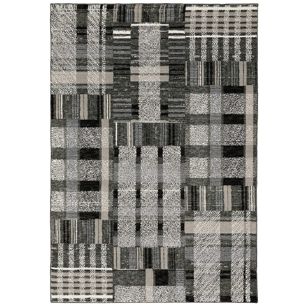 Style Haven Athena Distressed Plaid Area Rug