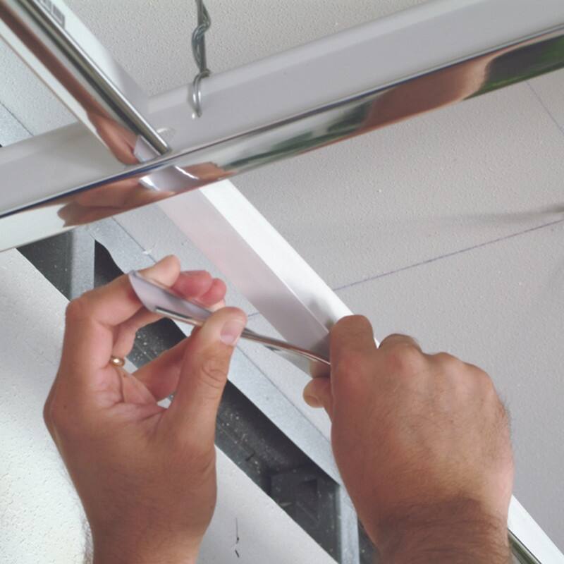 GridMAX 100 sq. ft. White Ceiling Grid Cover Kit - 100sq ft Kit
