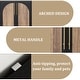preview thumbnail 17 of 16, Double Layered 4 Doors Cabinet Modern Arched Design Storage Cabinet