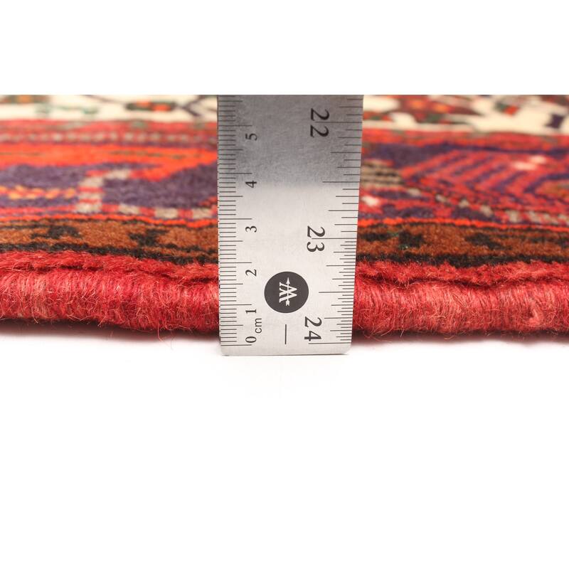 ECARPETGALLERY Hand-knotted Andelz Red Wool Rug - 4'0 x 6'8