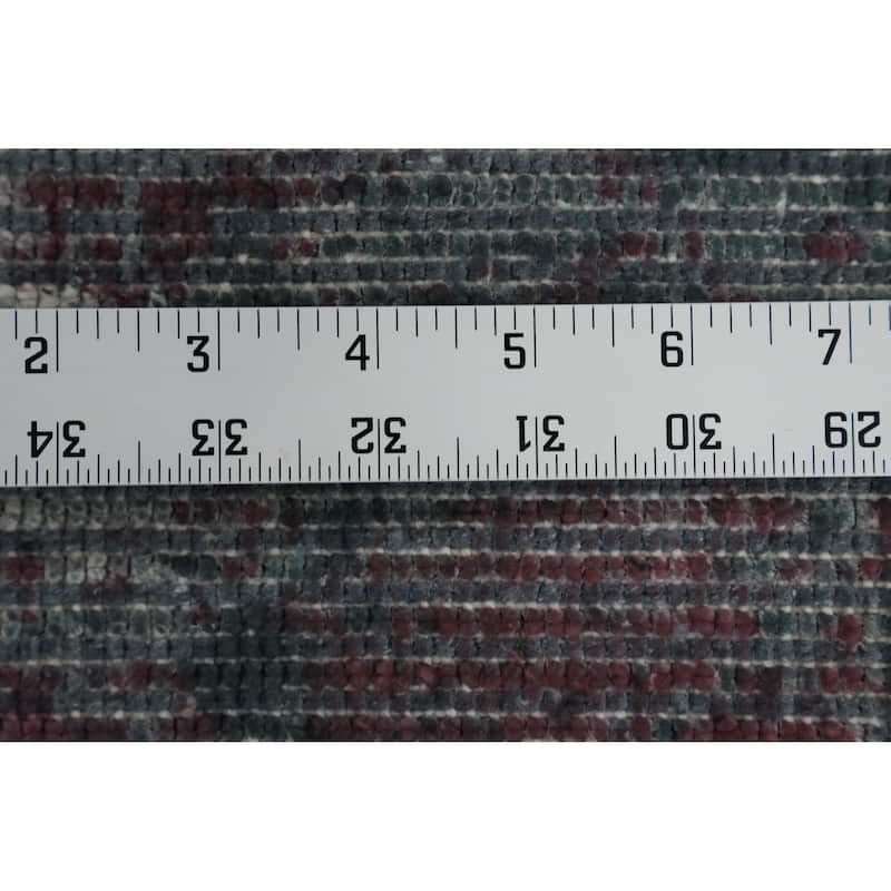Hand Knotted Oriental Viscose Silk Carpet Modern Abstract Multi-Colored Abstract Area Rug - 7' 9'' X 5' 6''