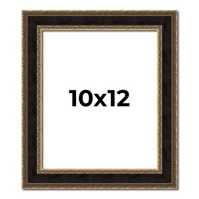 10x12 Frame Gold Antique Vintage Sold Wood Picture Frame | 1.75 Inch