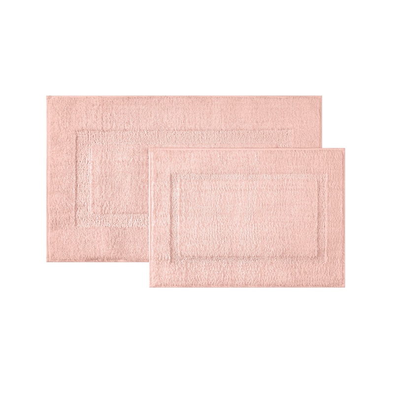Brooklyn Loom Super Soft Bath Rug - Blush - (1) 17x24, (1) 20x34