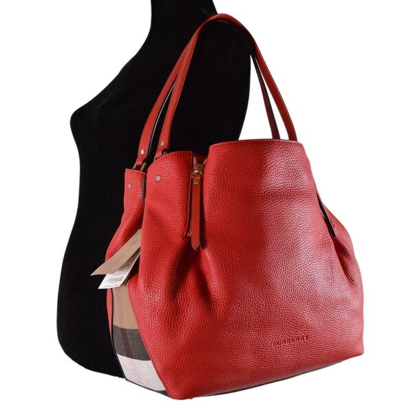 burberry tote red