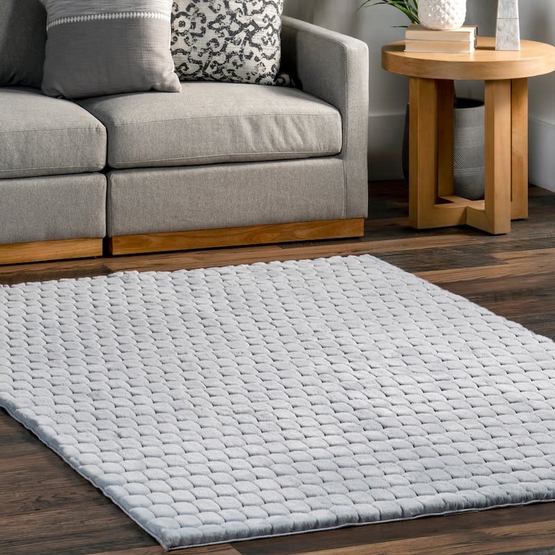 Nuloom Nia SuperiorWash Tile Faux Rabbit Machine Washable Area Rug