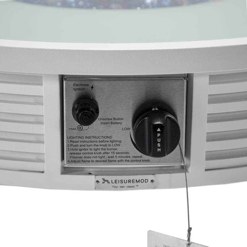 Walbrooke Outdoor Patio Furniture Set with Aluminum Frame Polyester Upholstered Seating and 37000 BTU Propane Burner