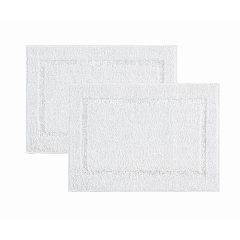 Truly Soft Cloud Set of 2 Bath Rug - White - (2) 20x34