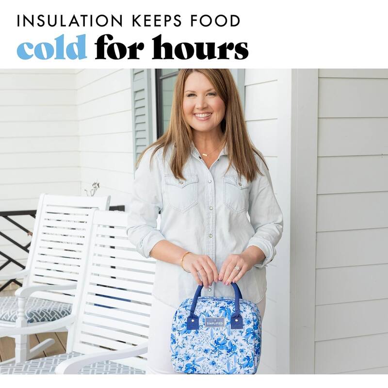 Fit & Fresh Simplified 7039SIM3166 Blue Lunch Tote