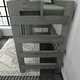 preview thumbnail 7 of 14, Max and Lily Farmhouse Twin-Size High Loft Bed with Desk