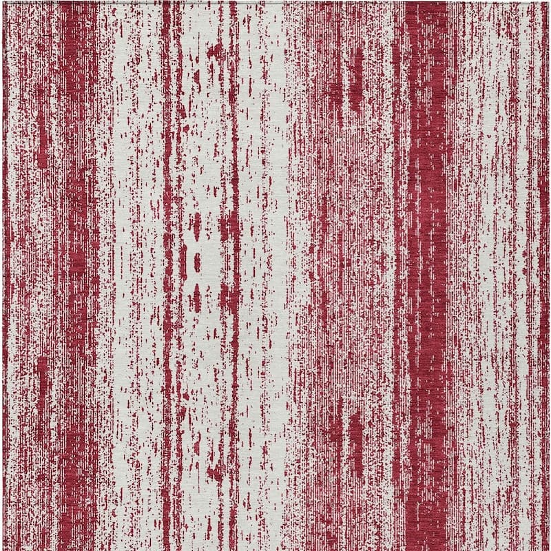 HomeRoots Striped Transitional Rectangle Outdoor Rug