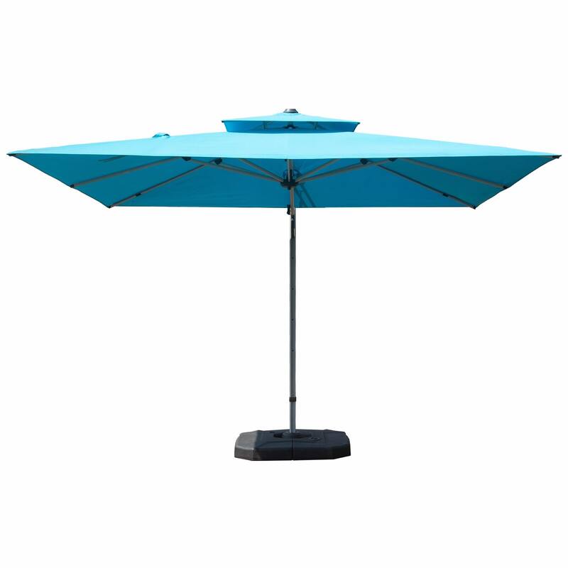 Aluminum Patio Umbrella - 360° Rotation, Hydraulic Lift