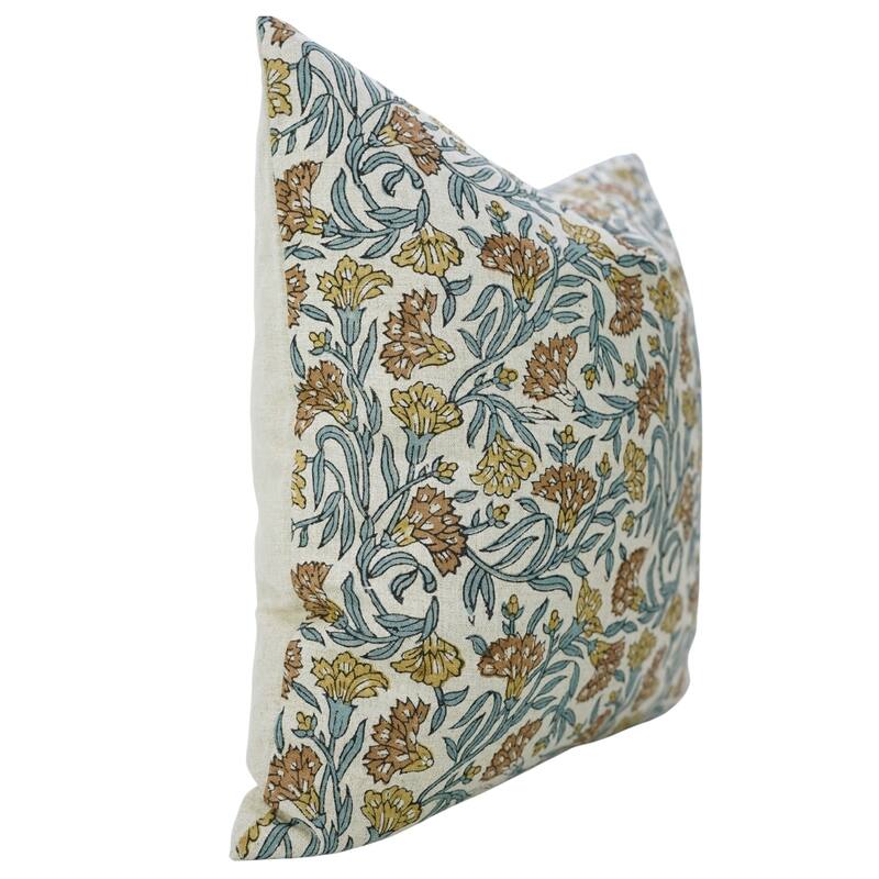 Fabdivine Throw Home Fall Décor Pillow Cover 12x20 Inch Rectangle Brown Sustainable Boho Sofa or Couch Accent, Thrnoy Stems