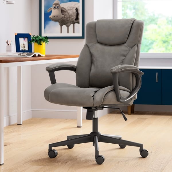 slide 2 of 68, Serta Connor Executive Office Chair - Ergonomic Computer Chair with Layered Body Pillows and Contoured Lumbar