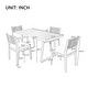 preview thumbnail 10 of 15, MERAX Multi-person Outdoor Acacia Wood Dining Table and Chair Set