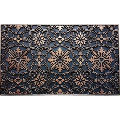 A1HC First Impression, Natural Rubber Doormat, Non-Slip, Durable, Heavy Duty Rubber Mat, 18"X30"