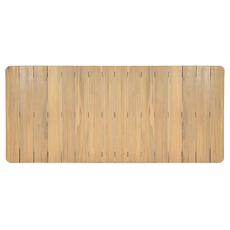 Christopher Knight Home - Modern Outdoor Solid Acacia Wood Dining Table with Rectangular Top