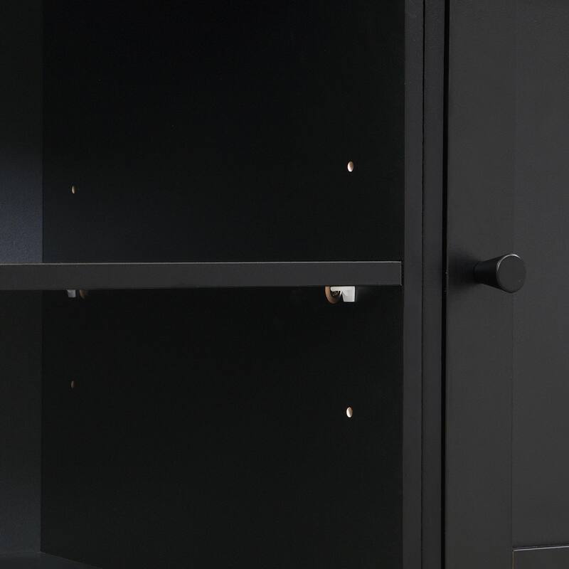 79.1'' Wide Modern Hall Tree with 8 Cubbies, 7 Coat Hooks & Adjustable Shelf