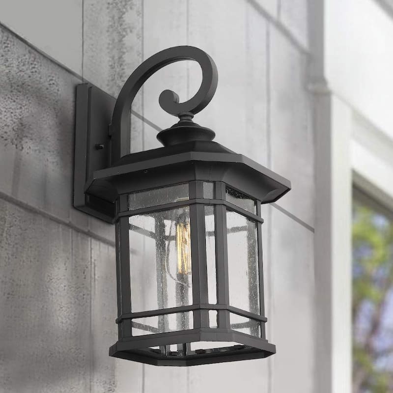 1-Light Exterior Wall Sconce, 17" Height