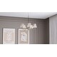 preview thumbnail 7 of 5, McKinney 5-Light Brushed Nickel Chandelier