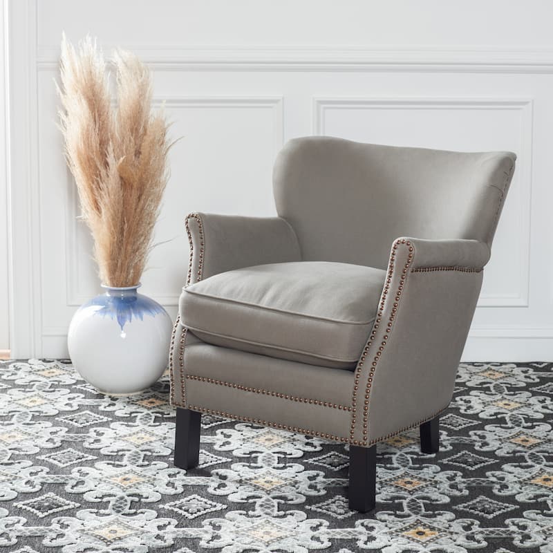 SAFAVIEH Corie Brown Club Chair - 26.6" x 28.9" x 29.3" - 27Wx29Dx29H