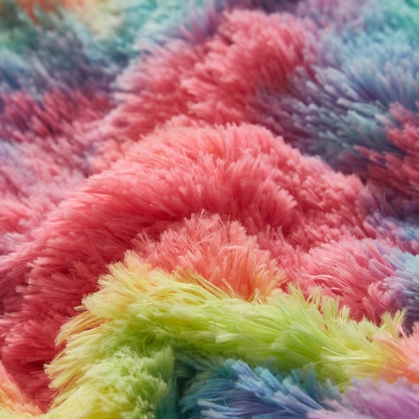 Rainbow online fur blanket
