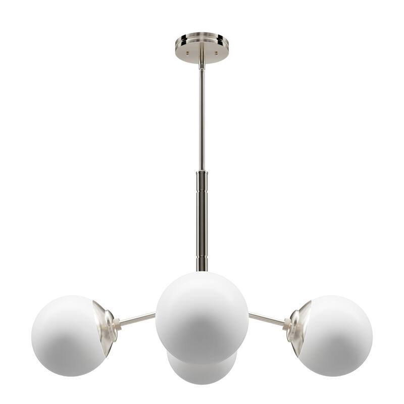 Hunter Hepburn Chandelier - Dining Room, Entry - Retro/Minimalistic, Sputnik