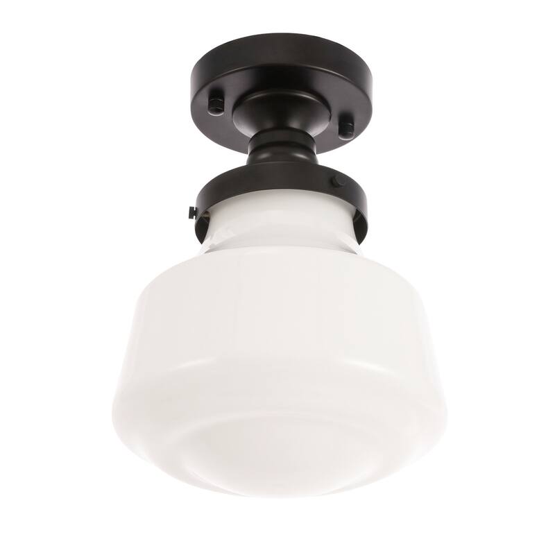 Nyle 1-Light Frosted Glass Flush mount