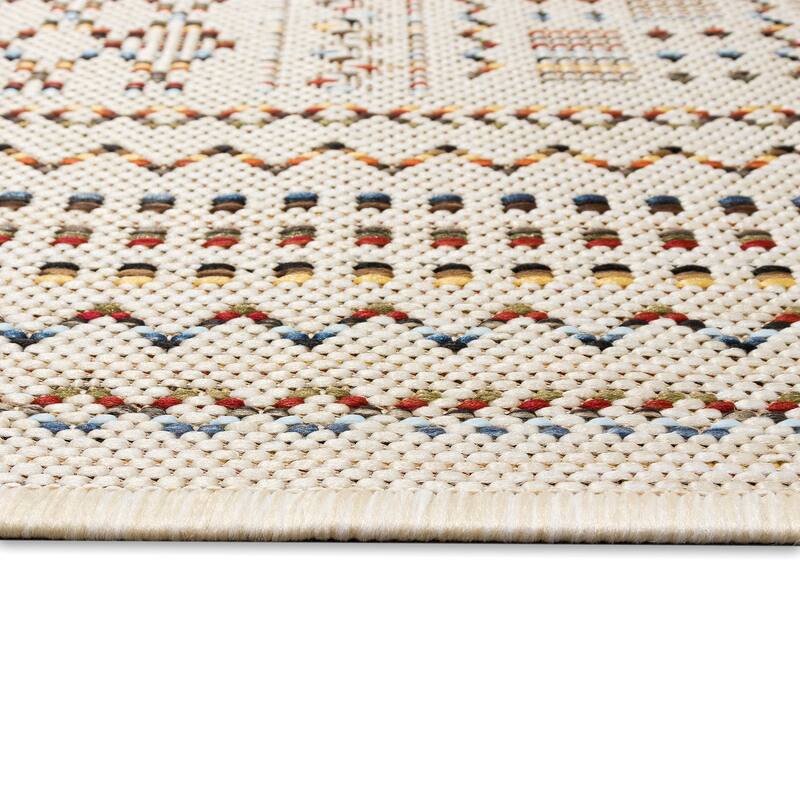 Liora Manne Avena Panel Stripe Indoor/Outdoor Rug