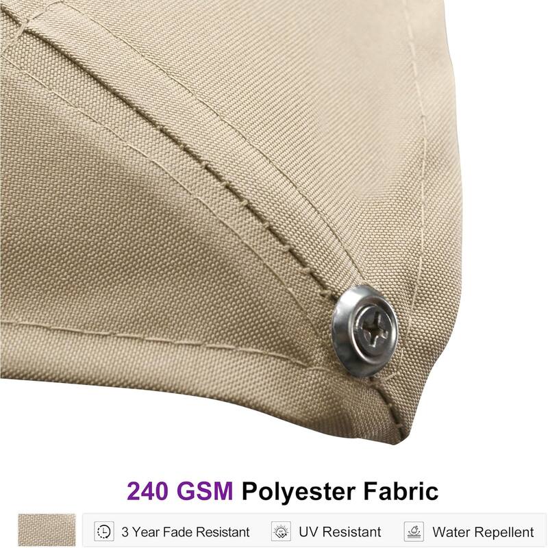 PURPLE LEAF Extra Large Premium Patio Cantilever Offset Umbrella With Base