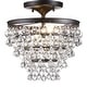 preview thumbnail 12 of 24, Gabrielle Metal/Crystal LED Flush Mount, by JONATHAN Y