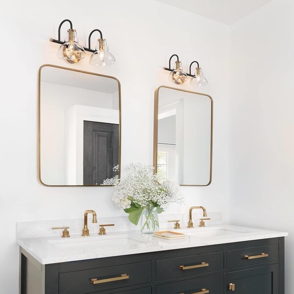 Black bathroom 2 light fixtures outlet