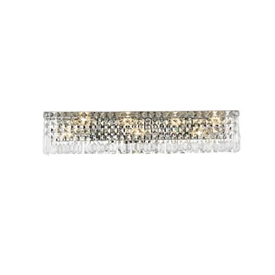 Elegant Lighting V2032W30/RC Maxime 7 Light 6" Tall Wall Sconce with