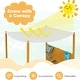 preview thumbnail 3 of 4, Kids Wooden Sandpit w/Removable Canopy & Water Bucket & Storage Bins