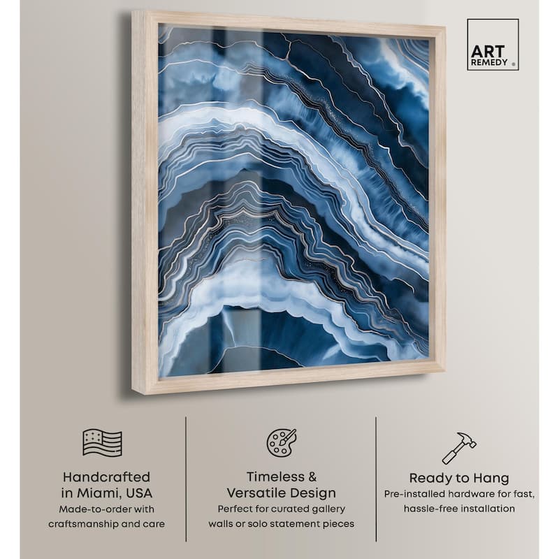 Azure Abyss Layers Shadowbox by Art Remedy