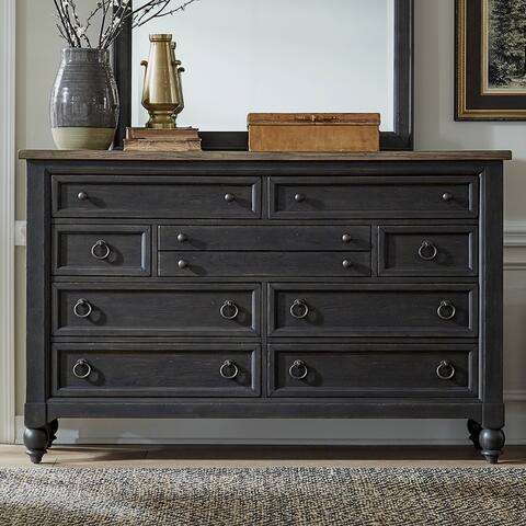 Americana Farmhouse Dusty Taupe 12 Drawer Chesser