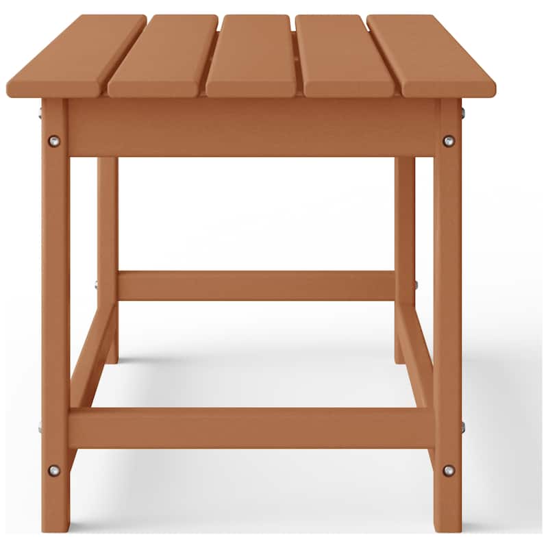 Aderson Outdoor Poly Adirondack Chair Set with Coffee Table