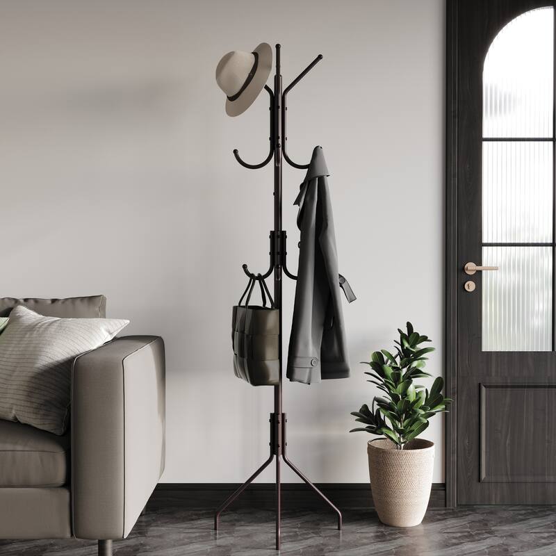 CraftPorch Contemporary Freestanding Metal Coat Rack - N/A
