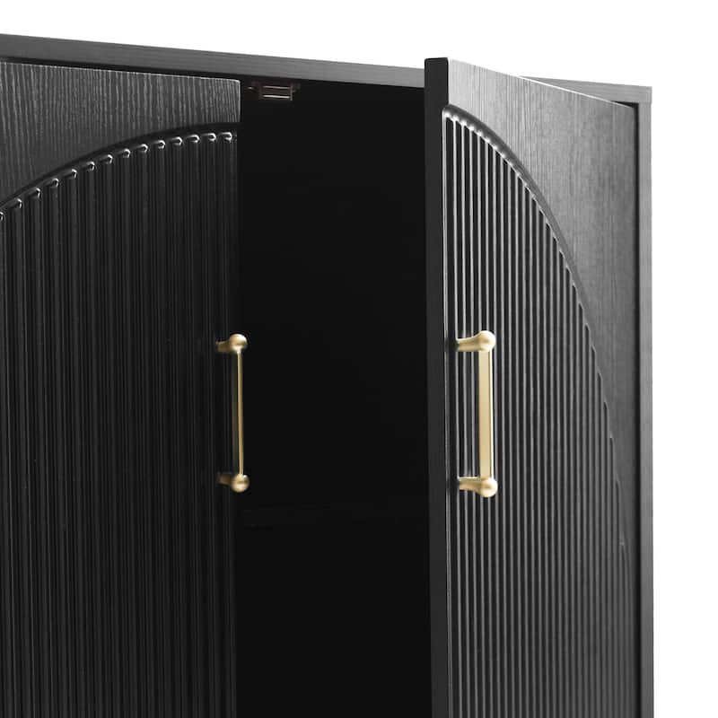 24 Pair Shoe Storage Cabinet with Adjustable Shelves, Hidden Shoe Organizer for Entryway, Foyer, Hallway