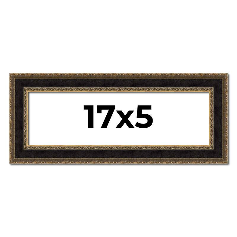 17x5 Frame Gold Antique Vintage Sold Wood Picture Frame | 1.75 Inch