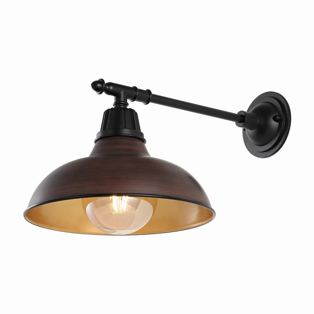 JONATHAN Y 12.25" Indoor/Outdoor LED Arm Sconce - 12.25