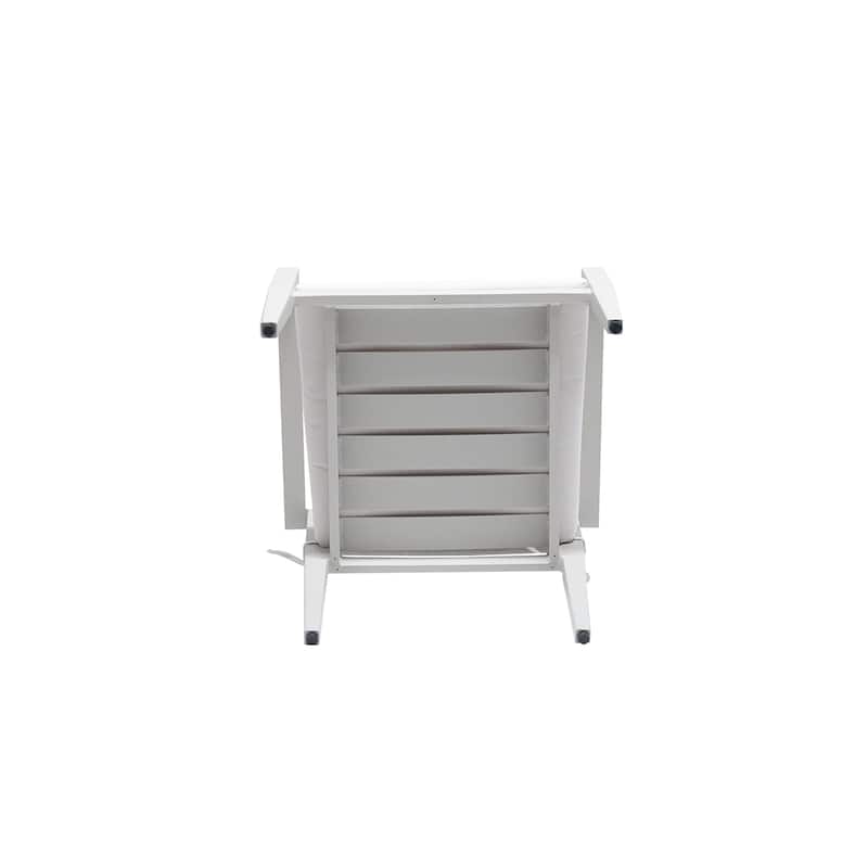 Grayish Aluminum Stationary Dining Chairs with Cushions