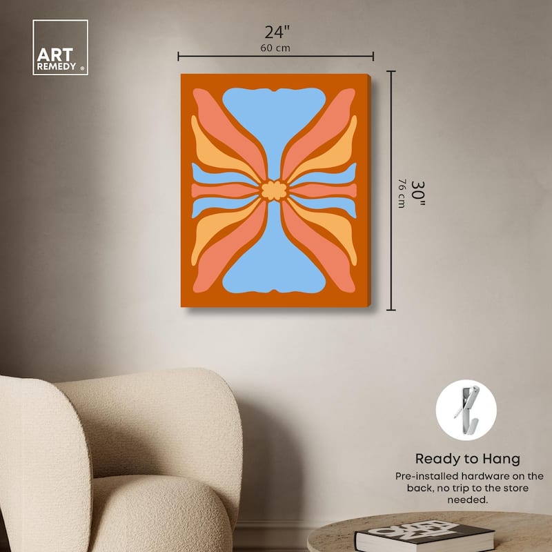 Conception de Fleurs Canvas by Art Remedy, Gallery Wrapped