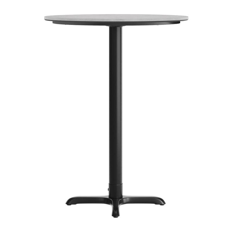 Commercial HPL Tabletop with Bar Height Crisscross Base