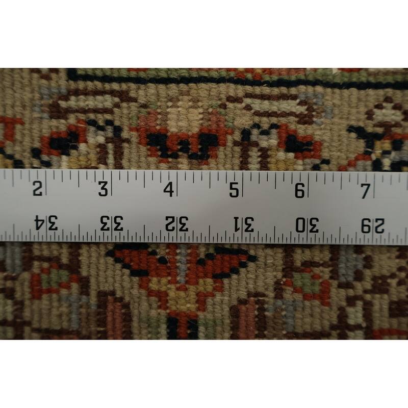 Hand Knotted Oriental 100% Wool Carpet Traditional Floral Oranges & Rust Tabriz Area Rug - 6' 0'' X 4' 2''