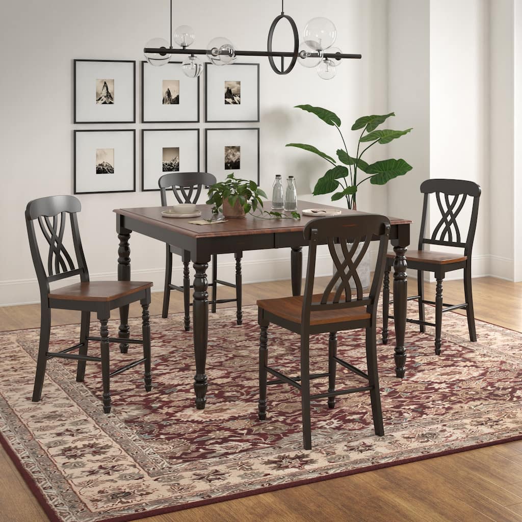 Brunico Counter Height Two-Tone Extending Dining Set