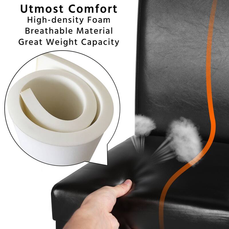 Yaheetech 4pcs Dining Room Chairs High Back for Home