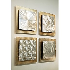 Where can you purchase a gold metal sun wall art piece to hang outside?