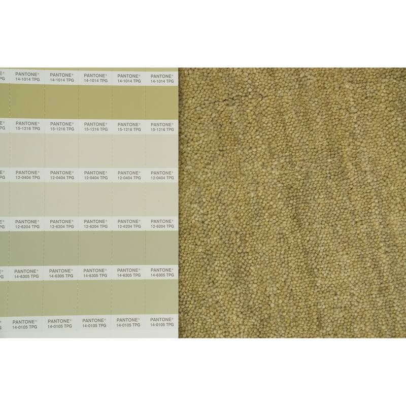 Hand Knotted Oriental 100% Wool Carpet Tribal Animal Pictorial Yellow & Gold Gabbeh Area Rug - 7' 11'' X 7' 11''